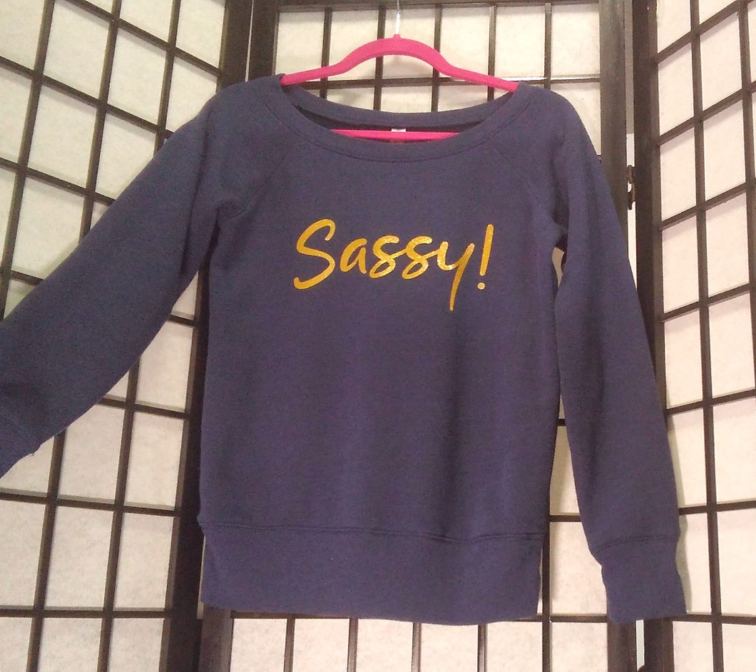 NAVY SPONGE FLEECE SWEATSHIRT 