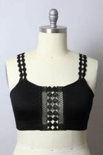 Load image into Gallery viewer, BOHO CURVY BRALETTE - BLACK
